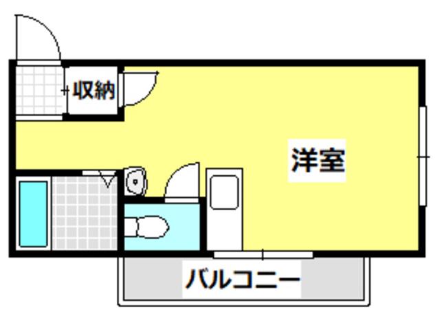 メゾンケイ(ワンルーム/4階)の間取り写真