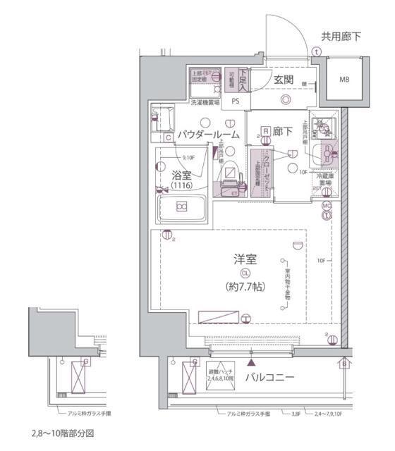 ARCOBALENO HORIKIRISHOBUEN(1K/3階)の間取り写真