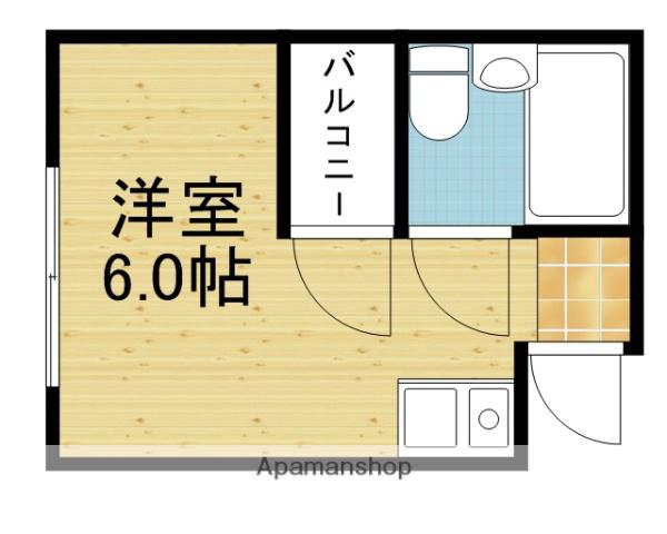 ジオナ新今里(ワンルーム/3階)の間取り写真