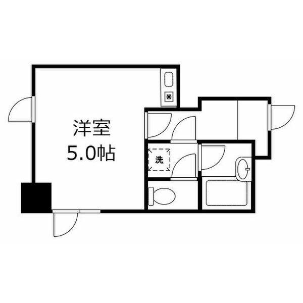 ライオンズシティ南3条(ワンルーム/3階)の間取り写真