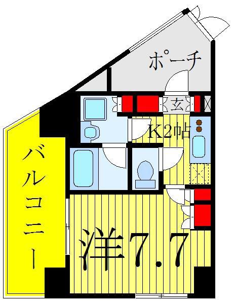 HF正光寺赤羽レジデンスII(1K/10階)の間取り写真
