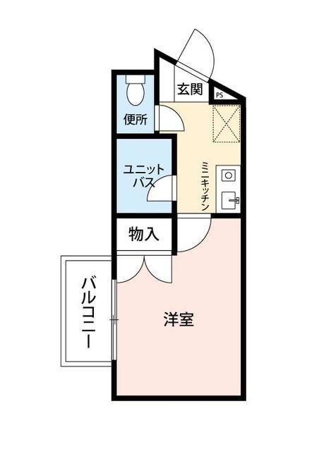 LC RESIDENCE川崎多摩(1K/2階)の間取り写真