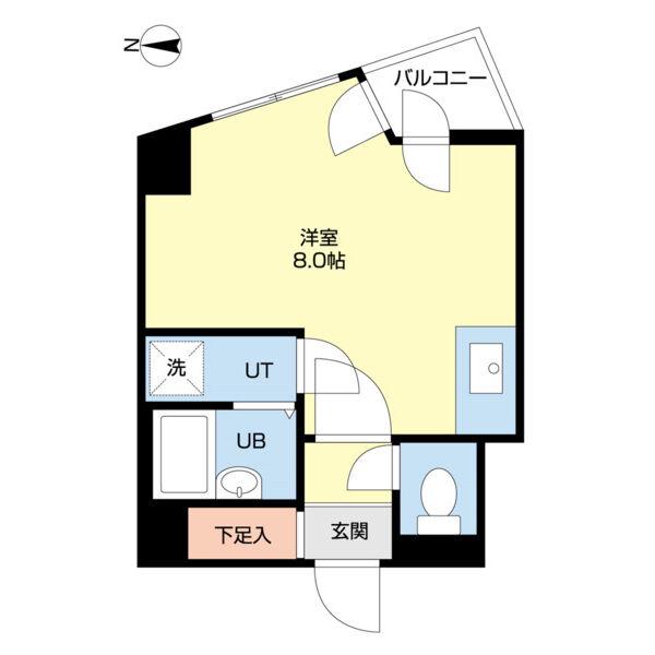 プライムパーク円山公園(ワンルーム/5階)の間取り写真