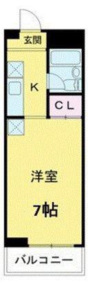 グランエスタード(1K/3階)の間取り写真