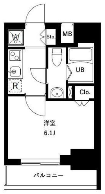 アーバンパークお花茶屋(1K/14階)の間取り写真