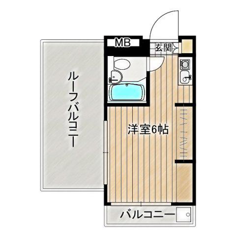 メゾンドシュミネ(ワンルーム/3階)の間取り写真