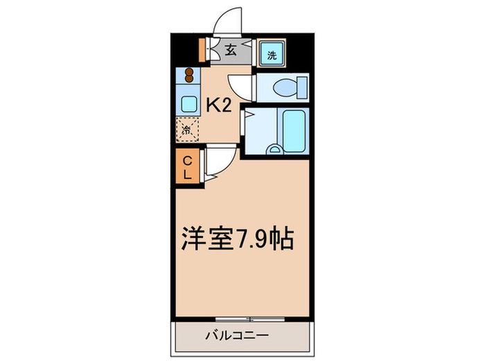 フェニックス新川崎(1K/5階)の間取り写真