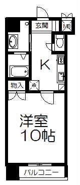 アネット柏木(1K/5階)の間取り写真