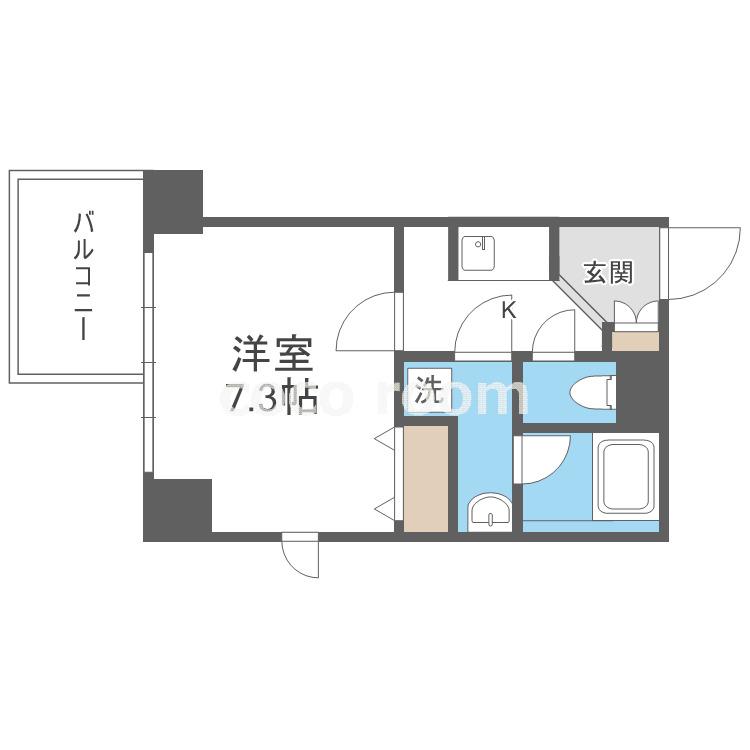 エスライズ本町東(1K/5階)の間取り写真