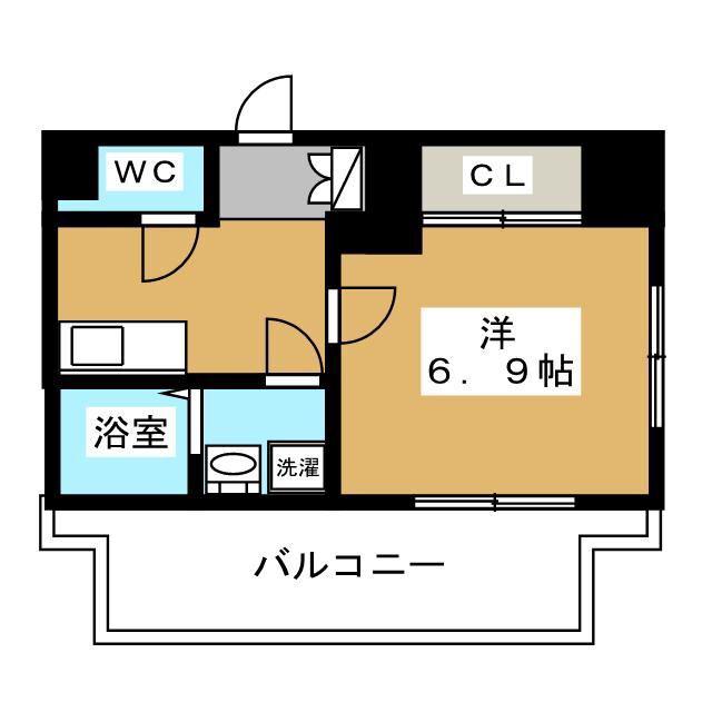 PRIMAL MACHIDA(1K/13階)の間取り写真