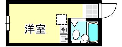 アーバンプレイス南台(ワンルーム/1階)の間取り写真
