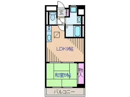 カサベルデ小泉(1LDK/3階)の間取り写真