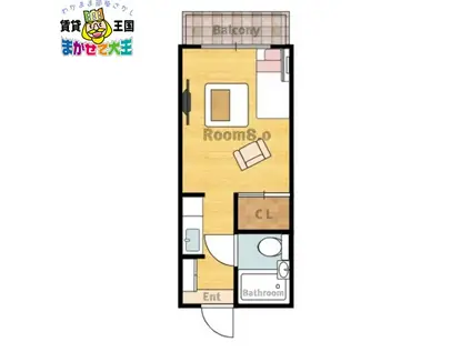 ACO PRODUCE BUILDING(ワンルーム/3階)の間取り写真