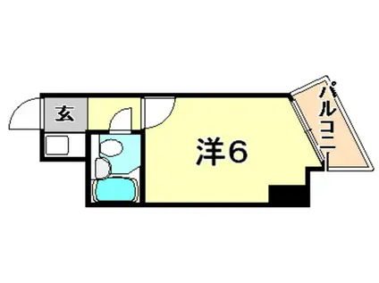 ライオンズマンション 神戸元町第II(1K/10階)の間取り写真