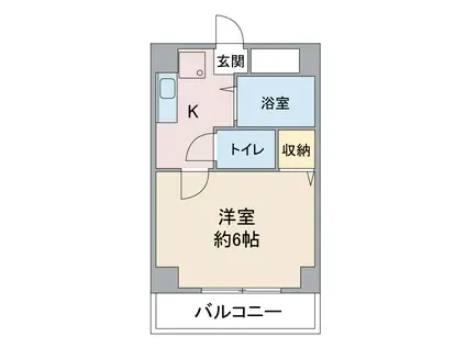 エクセル栄生(1K/4階)の間取り写真