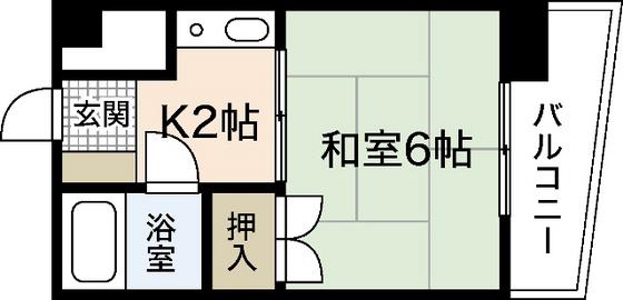 宮正商船ビル(1K/3階)の間取り写真