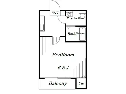 コンパートメントハウス千葉I(1K/1階)の間取り写真