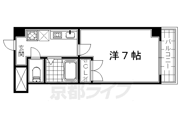 SUNWISTERIA(1K/3階)の間取り写真