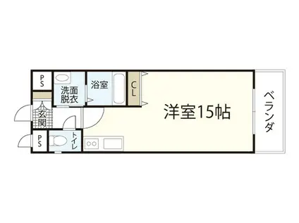 ピュアメゾン五日市(ワンルーム/5階)の間取り写真