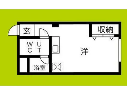 鴫野センタービル(ワンルーム/4階)の間取り写真