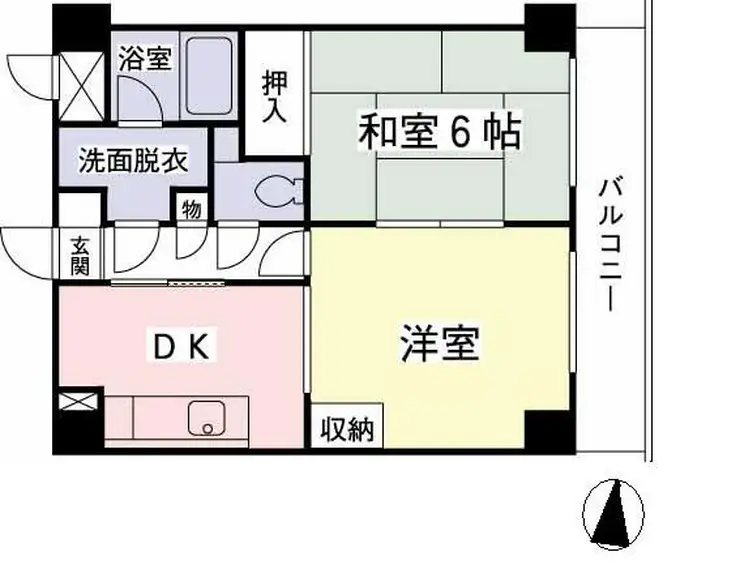 めじろ台駅前パレス 2階階 間取り