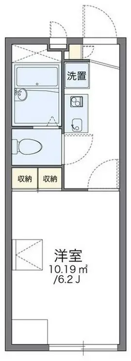 レオパレススター 1階階 間取り
