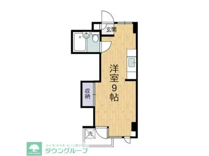 セラグリオ烏山(ワンルーム/5階)の間取り写真