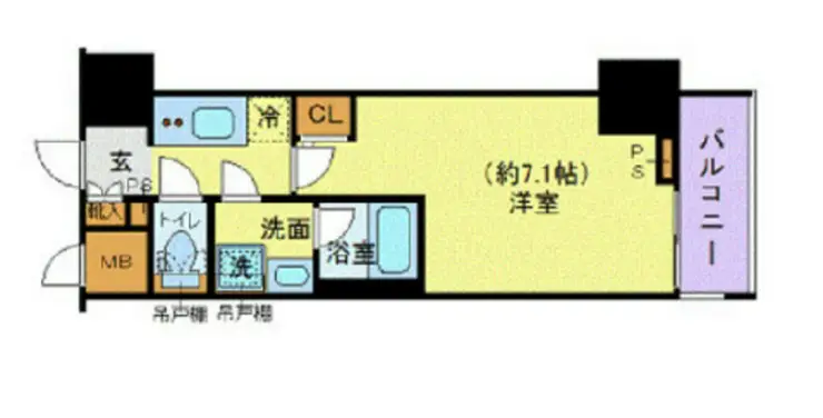ZOOM川崎Second 8階階 間取り