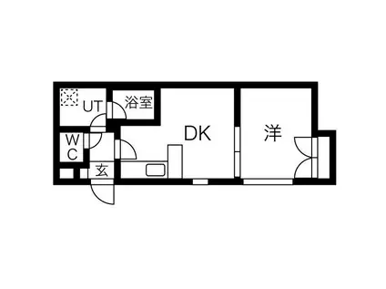 OMレジデンスN36(1DK/4階)の間取り写真