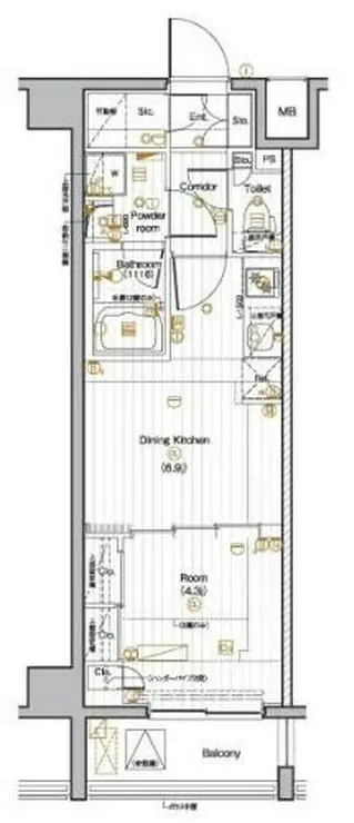 PREMIUM CUBE 池袋本町 5階階 間取り