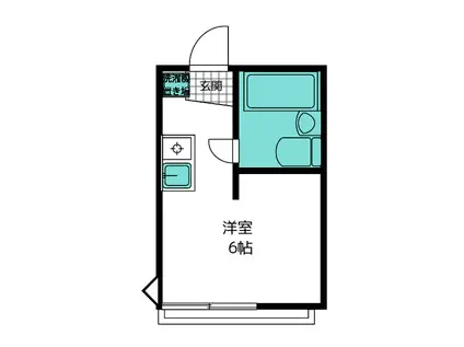 グレース(ワンルーム/1階)の間取り写真