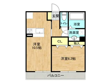 AXIAL A(1LDK/1階)の間取り写真