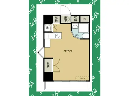 メゾン・ド・レジャンド(ワンルーム/3階)の間取り写真