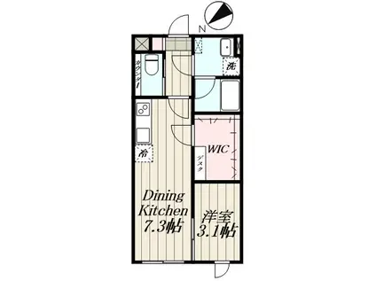 デュオメゾン池袋(1DK/4階)の間取り写真