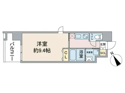 GOKISO TERRACE(1K/8階)の間取り写真