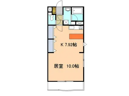 PARTHENON PARE(ワンルーム/4階)の間取り写真