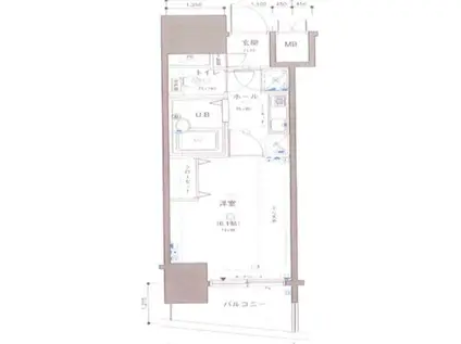 エクセリア代々木(1K/5階)の間取り写真