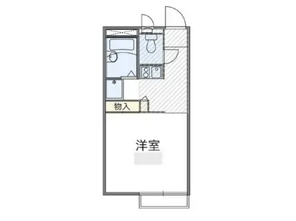 レオパレス東百合ヶ丘(1K/2階)の間取り写真