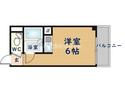 リバーサイドハウス(ワンルーム/3階)の間取り写真