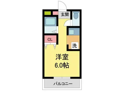 ダイドーメゾン西宮北口XIII(1K/1階)の間取り写真