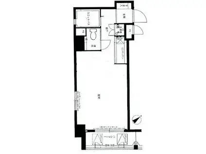 エスポワール箱崎III(1K/6階)の間取り写真