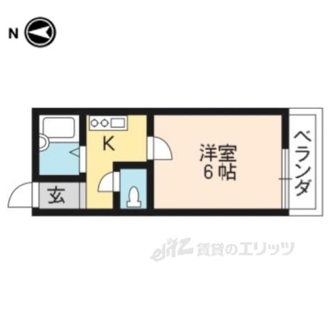 DS LYNX(1K/2階)の間取り写真