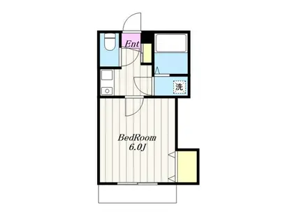 プリモカーサ(1K/1階)の間取り写真