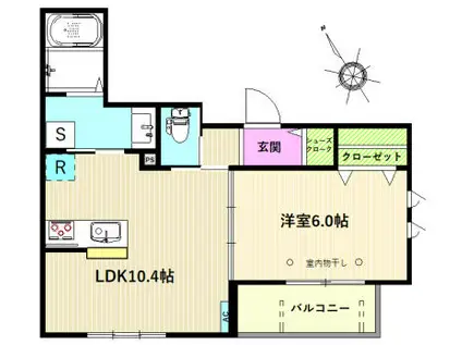 ショコラーデ パラッツォ(1LDK/2階)の間取り写真
