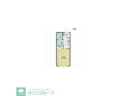 タスキSMART神楽坂(1K/4階)の間取り写真