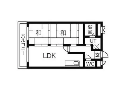 THE TOKUGETU 20(2DK/1階)の間取り写真