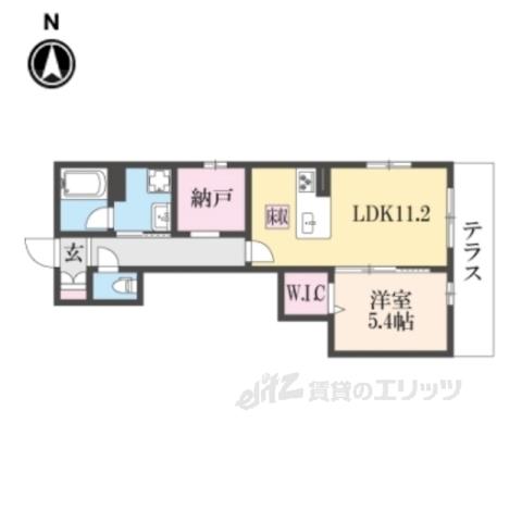 SHAMAISON RELAFORT(1LDK/1階)の間取り写真
