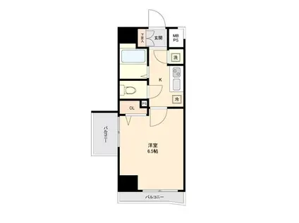 ヴェルト湯島(1K/7階)の間取り写真