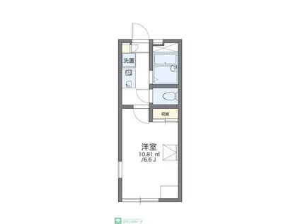 レオパレスリレーション(1K/2階)の間取り写真