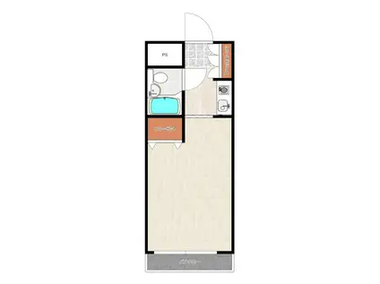 メゾンサンシャイン(1K/10階)の間取り写真